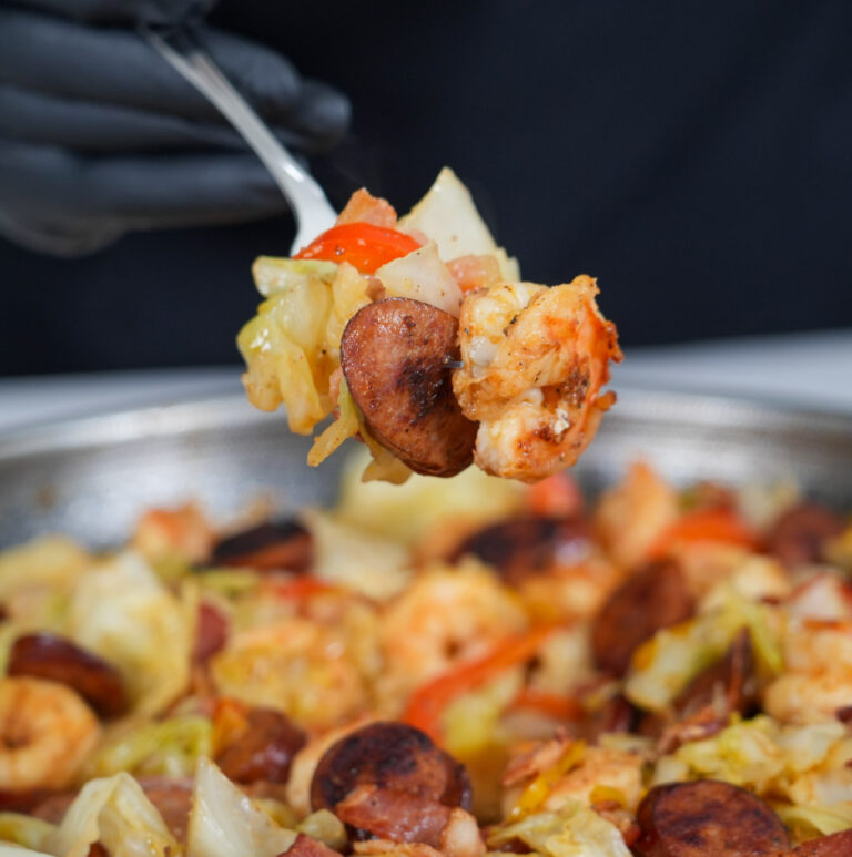 Best Southern Fried Cabbage With Shrimp - One Stop Chop