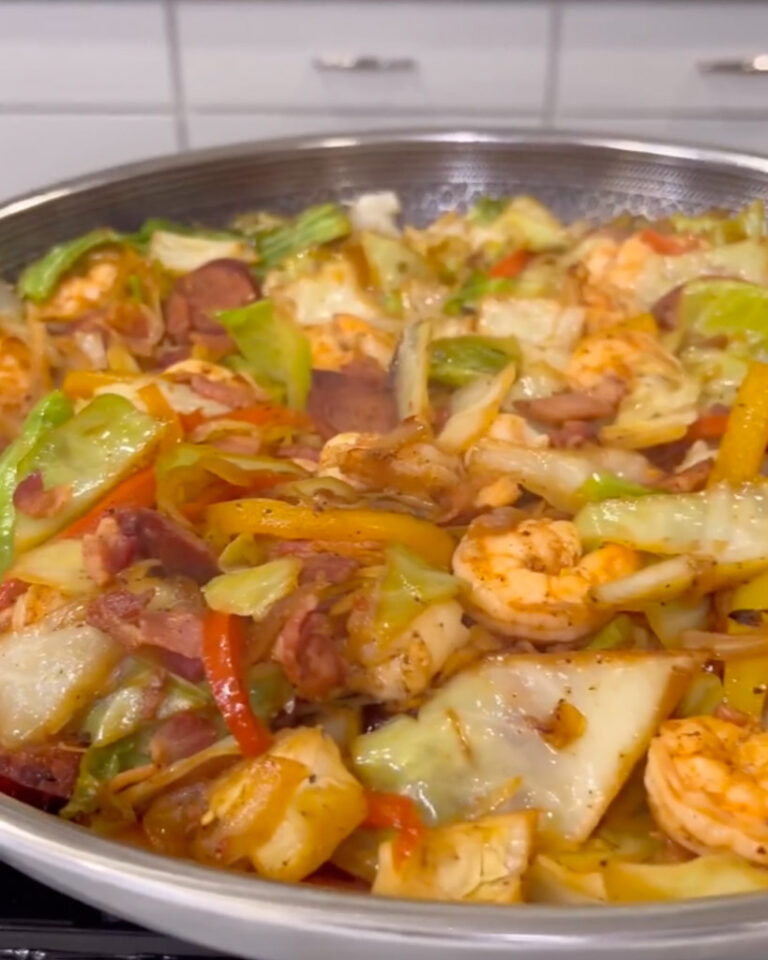 Best Southern Fried Cabbage with Shrimp One Stop Chop