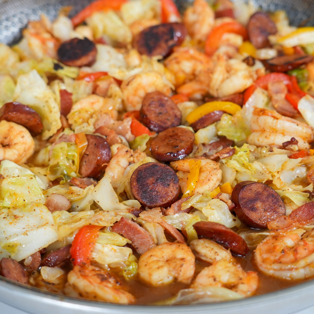 Best Southern Fried Cabbage with Shrimp